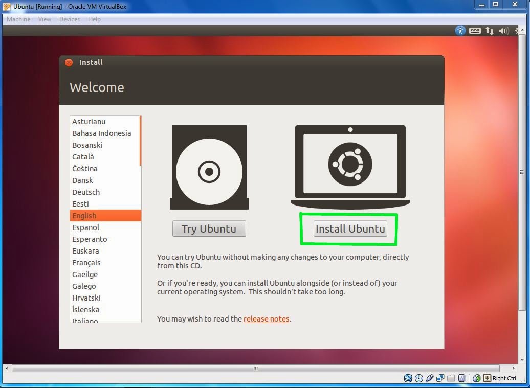 ubuntu set up